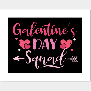 Galentine's Day Squad Women Shirt Happy Galentines Day Posters and Art